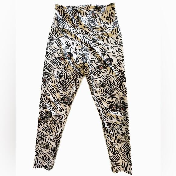 Onzie Pants - Onzie Animal Floral Leggings Size Large